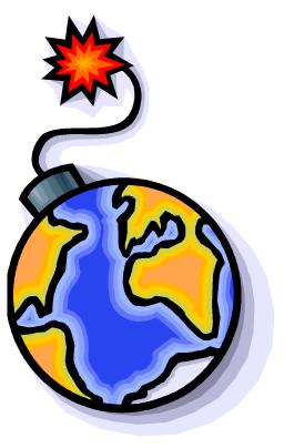 Globe as a bomb